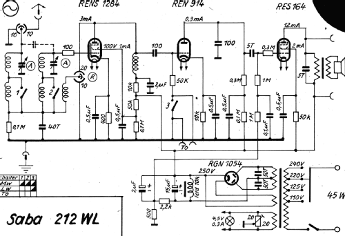 212WL; SABA; Villingen (ID = 3055654) Radio