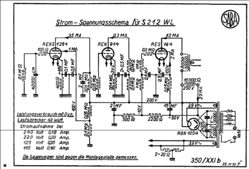 212WL; SABA; Villingen (ID = 37337) Radio