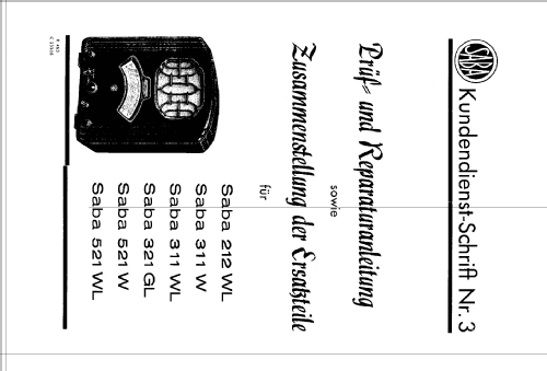 212WL; SABA; Villingen (ID = 37340) Radio