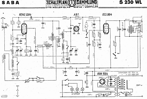 230WL-H; SABA; Villingen (ID = 3112039) Radio