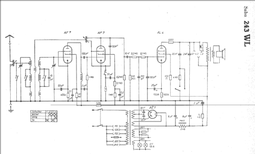 S-243WL 243WL; SABA; Villingen (ID = 5470) Radio