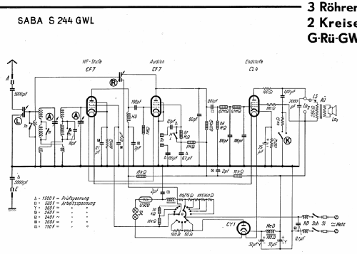 244GWL; SABA; Villingen (ID = 3071608) Radio