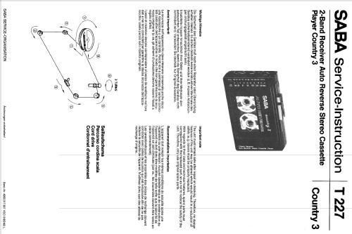 2 Band Receiver Auto Reverse Stereo Cassette Country 3; SABA; Villingen (ID = 2041274) Radio