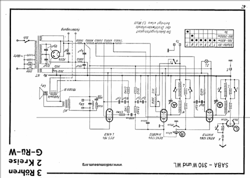 310W; SABA; Villingen (ID = 21783) Radio