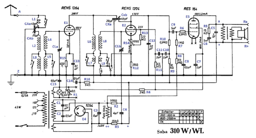 310W; SABA; Villingen (ID = 2349282) Radio