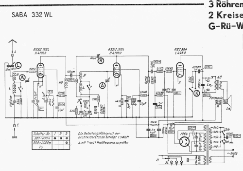 332WL; SABA; Villingen (ID = 3081360) Radio