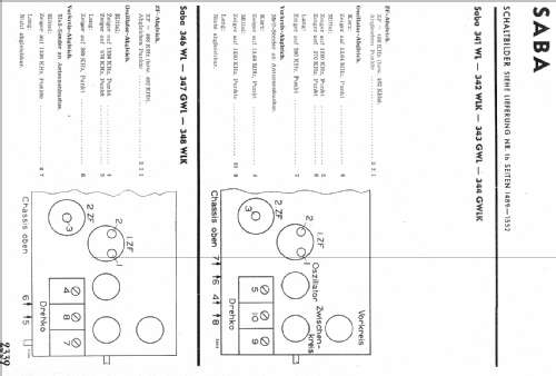 S-342WLK 342WLK; SABA; Villingen (ID = 8578) Radio