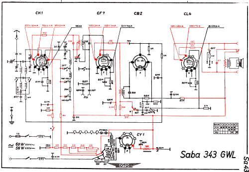 343GWL; SABA; Villingen (ID = 3018883) Radio