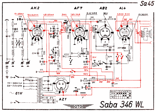 346WL Ch= S 346 WL; SABA; Villingen (ID = 3018884) Radio