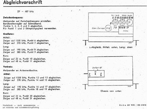 358GWKP S-358GWK; SABA; Villingen (ID = 3086315) Radio