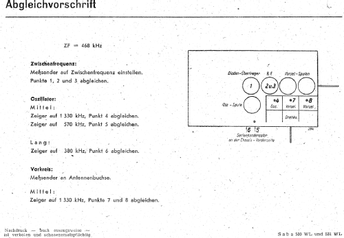 530WL; SABA; Villingen (ID = 3069610) Radio