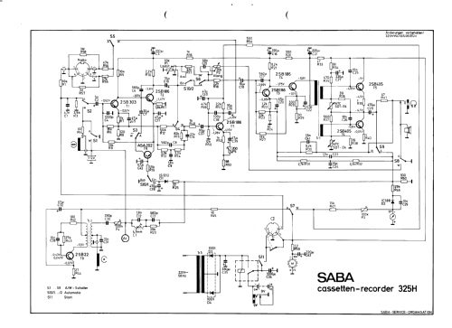 Cassettenrecorder CR-325H; SABA; Villingen (ID = 192671) R-Player