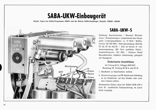 Freiburg WUS ; SABA; Villingen (ID = 3088045) Radio