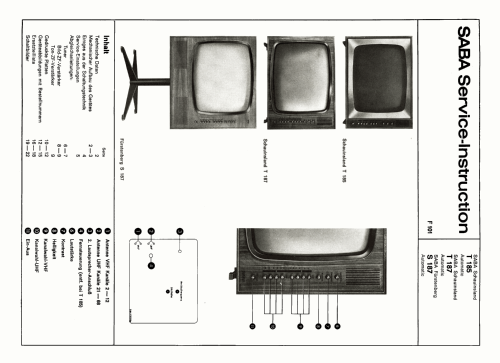 Fürstenberg S187 Automatic; SABA; Villingen (ID = 2618695) Television