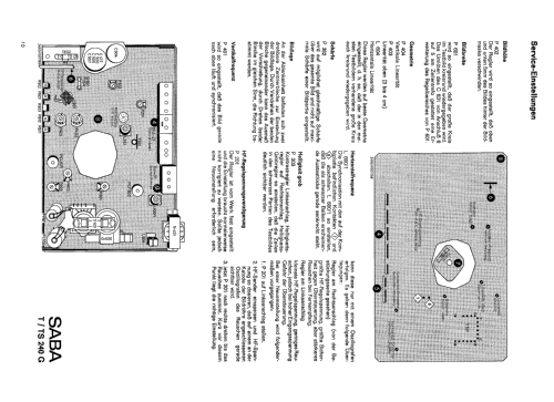 Fürstenberg TS 240 automatic G; SABA; Villingen (ID = 2626312) Television