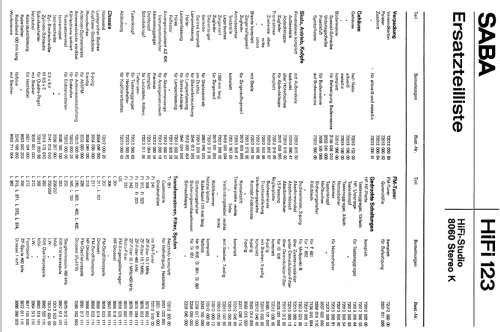 HiFi-Studio Stereo 8060; SABA; Villingen (ID = 455047) Radio