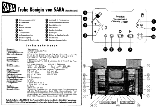 Königin-von-Saba ; SABA; Villingen (ID = 10191) TV-Radio