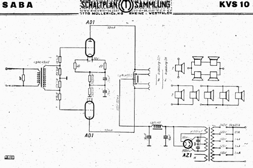 KVS10; SABA; Villingen (ID = 3109517) Ampl/Mixer