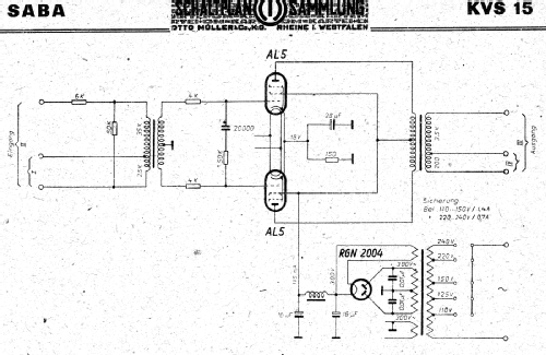 KVS15; SABA; Villingen (ID = 3053093) Ampl/Mixer