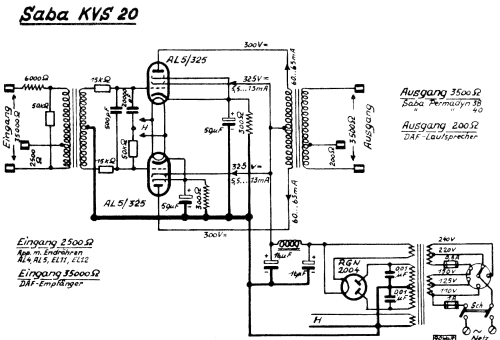 KVS20; SABA; Villingen (ID = 1800454) Ampl/Mixer