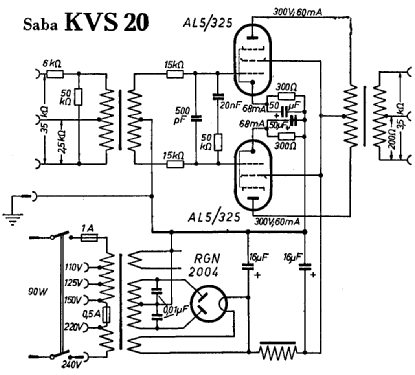 KVS20; SABA; Villingen (ID = 1800460) Ampl/Mixer