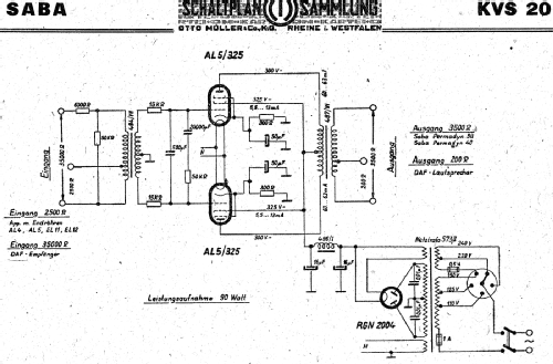 KVS20; SABA; Villingen (ID = 3053901) Ampl/Mixer