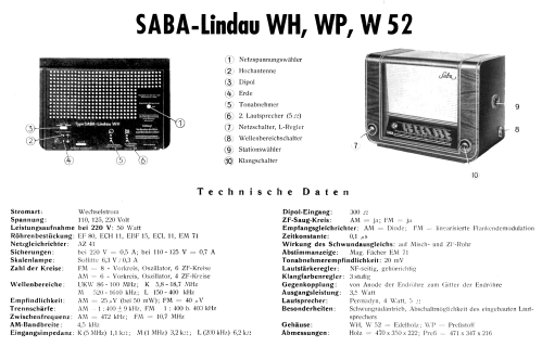 Lindau WP; SABA; Villingen (ID = 9825) Radio