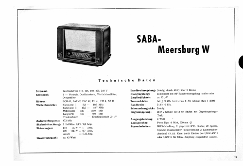 Meersburg WUS; SABA; Villingen (ID = 3088052) Radio