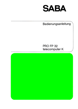 Pro FP 32 telecomputer K; SABA; Villingen (ID = 2878374) Television