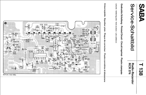 RCR374; SABA; Villingen (ID = 452931) Radio