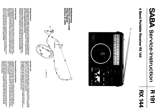 RX-144; SABA; Villingen (ID = 2037585) Radio