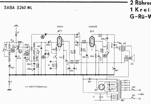 S-240WL 240WL; SABA; Villingen (ID = 3078059) Radio