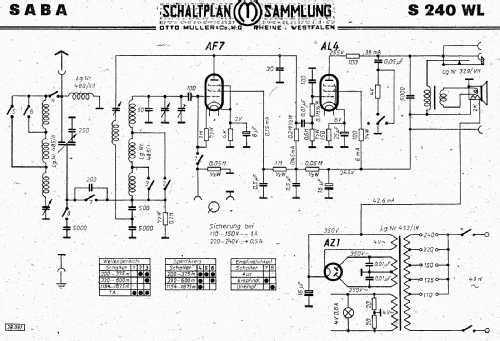 S-240WL 240WL; SABA; Villingen (ID = 3111201) Radio