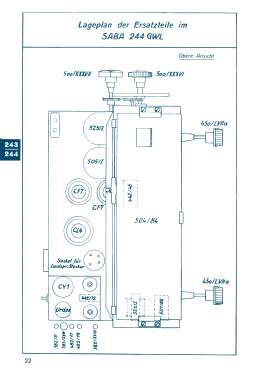 S-243WL 243WL; SABA; Villingen (ID = 2920351) Radio