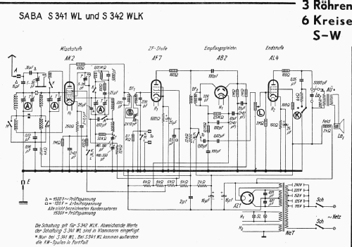 S-341WL 341WL; SABA; Villingen (ID = 3081091) Radio