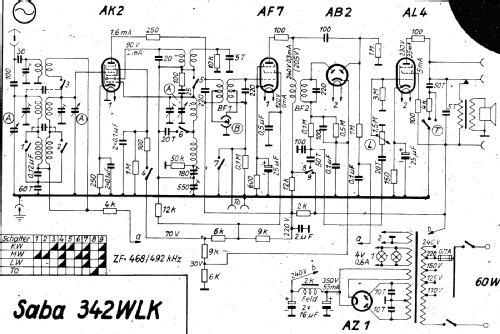 S-342WLK 342WLK; SABA; Villingen (ID = 3050009) Radio