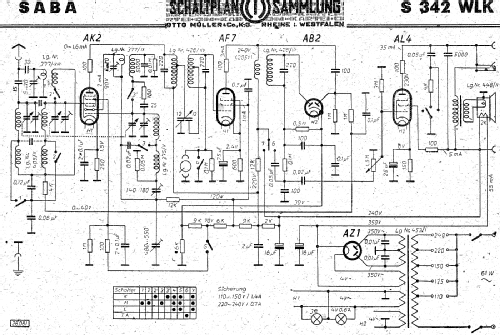 S-342WLK 342WLK; SABA; Villingen (ID = 3068483) Radio