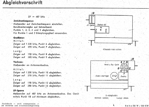 S-355W oder 355WH; SABA; Villingen (ID = 3065739) Radio