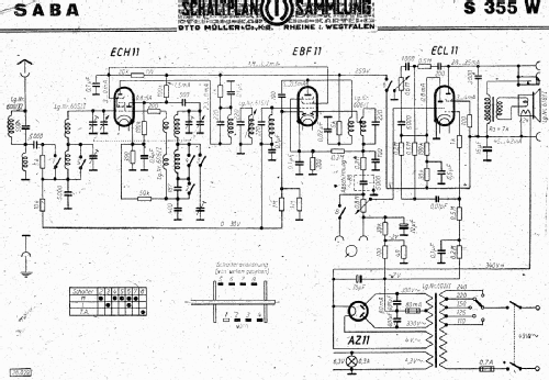 S-355W oder 355WP; SABA; Villingen (ID = 3111127) Radio