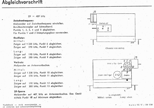 S-356GW oder 356GWP; SABA; Villingen (ID = 3084329) Radio