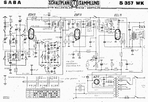 S-357WK oder 357WKP; SABA; Villingen (ID = 3084974) Radio