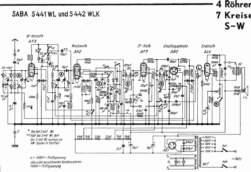 S 441WL; SABA; Villingen (ID = 3080215) Radio