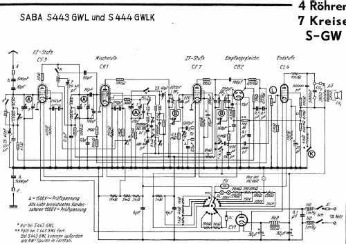 S-444GWLK 444GWLK; SABA; Villingen (ID = 3071512) Radio