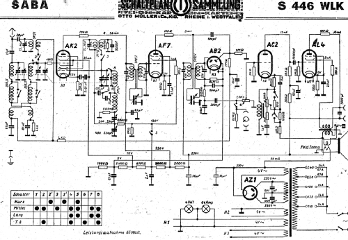 S-446WLK 446WLK; SABA; Villingen (ID = 3067138) Radio