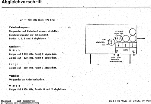 S-446WLK 446WLK; SABA; Villingen (ID = 3067139) Radio