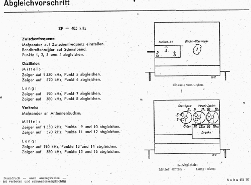 S-451W 451W; SABA; Villingen (ID = 3072082) Radio