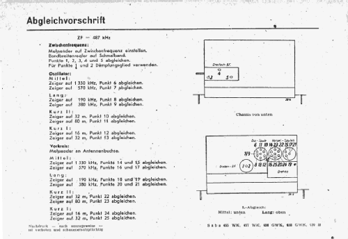 S-457WK 457WK; SABA; Villingen (ID = 1428370) Radio