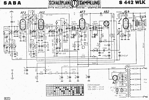 Saba S-442WLK 442WLK; SABA; Villingen (ID = 3083491) Radio