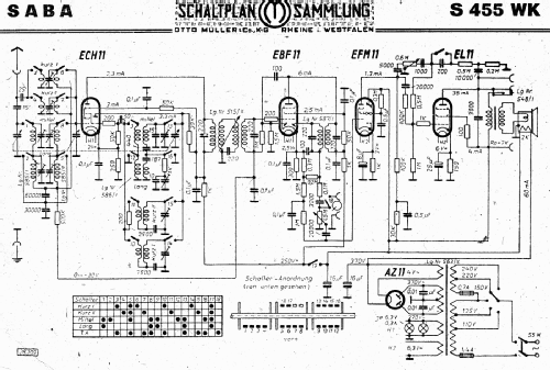 SABA S-455WK 455WK; SABA; Villingen (ID = 3110087) Radio