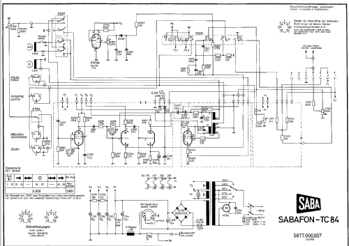 Sabafon TC84; SABA; Villingen (ID = 298365) Ton-Bild